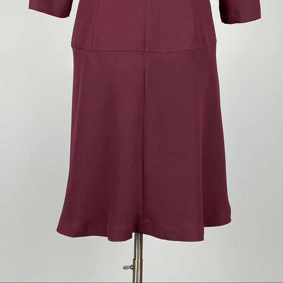 Ann Taylor Seamed Flare Dress in Mauve Rose 14 - Picture 11 of 15